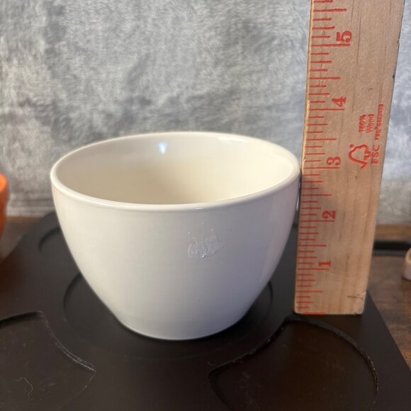 Pier One Imports Vintage Stoneware Fondue Set Bowl Stand Forks & Tray Multicolo - Picture 9 of 10